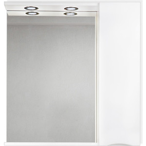 Зеркальный шкаф BelBagno Marino правый, белый (MARINO-SPC-900/750-1A-BL-P-R) зеркальный шкаф belbagno marino левый белый marino spc 600 750 1a bl p l