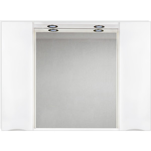 Зеркальный шкаф BelBagno Marino с подсветкой, белый (MARINO-SPC-1200/750-2A-BL-P) зеркальный шкаф 120x70 см belbagno spc 3a dl bl 1200