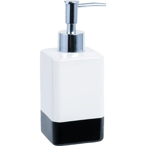 Дозатор для жидкого мыла Fixsen Text белый, черный (FX-230-1) стакан fixsen text белый fx 230 3