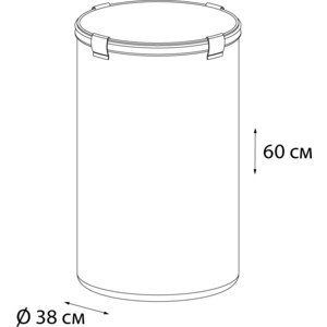 Корзина для белья Fixsen бежевый, 80 литров (FX-1031B)