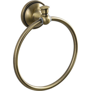 Полотенцедержатель Grampus Alfa кольцо, латунь (GR-9511) держатель для запасного рулона grampus alfa античная латунь