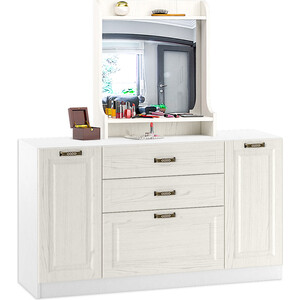 Комплект мебели Моби Ливерпуль комод + 10.118 с зеркалом ясень ваниль/белый кофеварка капельного типа supra cms 1245 белый