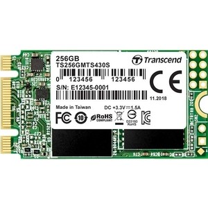 SSD накопитель Transcend 256Gb M.2 TS256GMTS430S ssd накопитель mirex 13640 001tbmsat m 2 2242 1 тб