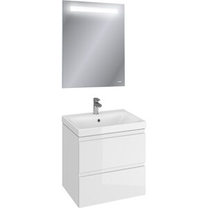 Мебель для ванной Cersanit Moduo 60 два ящика, белая раковина cersanit moduo slim 60х38 s um mod60sl 1 62813