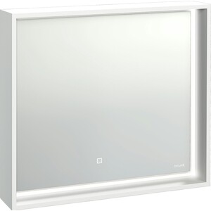 Зеркало Cersanit Louna 80 с подсветкой, белое (SP-LU-LOU80-Os) зеркало cersanit led 020 base 70 x 80 см с подсветкой