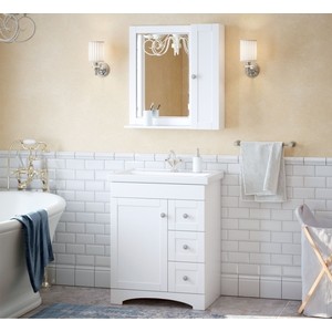 Мебель для ванной Corozo Техас 70 белая тумба под раковину corozo техас 60 белая sd 00000361
