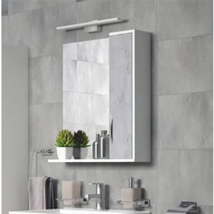 Зеркальный шкаф Corozo Чикаго 75 бетон (SD-00000303) зеркальный шкаф mixline корнер 56х68 угловой серый 4630099747911