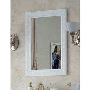 Зеркало Corozo Классика 60 белое (SD-00000270) зеркало шкаф corozo колор 50 синий белый sd 00000709