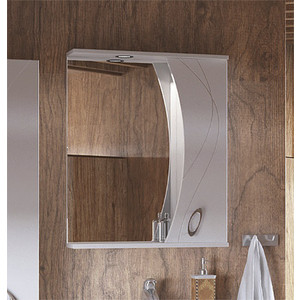 Зеркальный шкаф Corozo Наина 60/С белый (SD-00000298) зеркальный шкаф corozo айрон 70 черная белая sd 00000408