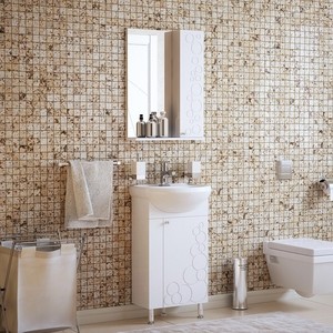 Мебель для ванной Corozo Орфей 45 белая зеркальный шкаф corozo айрон 70 черная белая sd 00000408