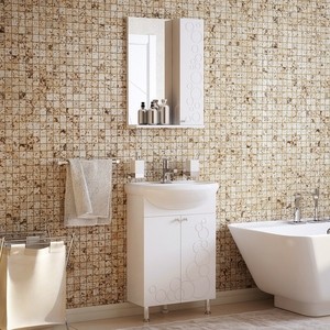 Мебель для ванной Corozo Орфей 55 белая зеркальный шкаф corozo айрон 70 черная белая sd 00000408