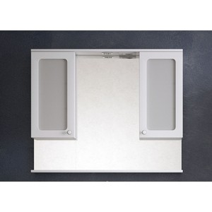 Зеркальный шкаф Corozo Прованс 105/С белый (SD-00000469) зеркало шкаф corozo сириус 65х75 белый sd 00001448