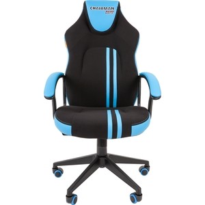 Офисное кресло Chairman Game 26 черно-голубой