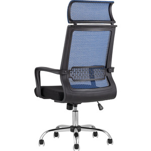 Кресло офисное TopChairs Style D-505M light blue