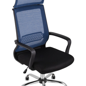 Кресло офисное TopChairs Style D-505M light blue
