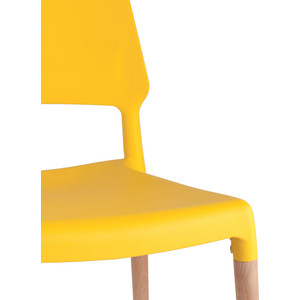 Стул Stool Group Bistro деревянные ножки 8086 yellow