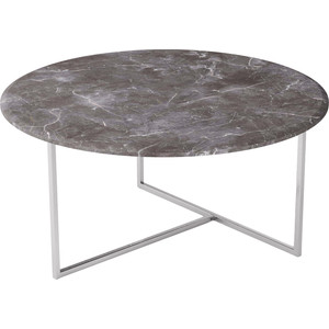 Стол журнальный Мебелик Маджоре серый мрамор смеситель для кухни kludi l ine с выдвижным изливом хром 408510575