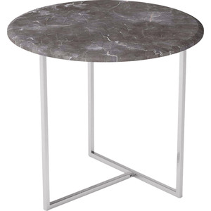 Стол журнальный Мебелик Альбано серый мрамор столовый сервиз 6 25 jana декор серый мрамор с розовым кантом 25 предметов