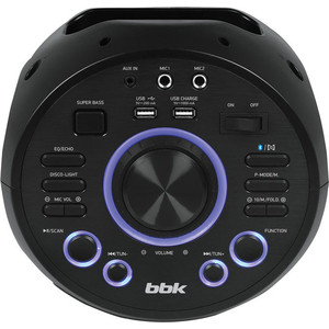 Портативная колонка BBK BTA6001 (моно, 30Вт, USB, Bluetooth, FM) черный