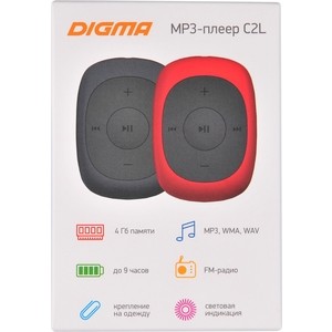 MP3 плеер Digma C2L 4Gb grey