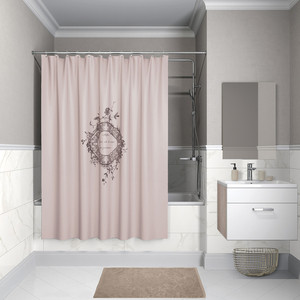 Штора для ванной IDDIS Basic 180x200, розовая (B15P218i11) штора для ванной verran grotesk 630 14 180x200 см серебристый