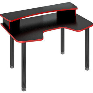 Стол компьтерный МЭРДЭС СКЛ-Игр140МО+НКИЛ140 Ч черный стол компьтерный мэрдэс скл игр140 нкил140 к