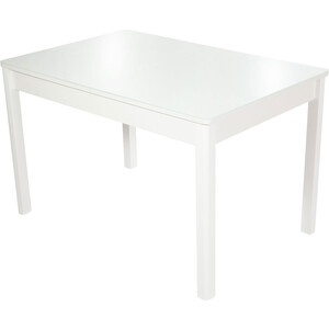 Стол Аврора Гамбург СВ белый/стекло белое стол журнальный аврора 890 × 500 × 480 мм сонома белый