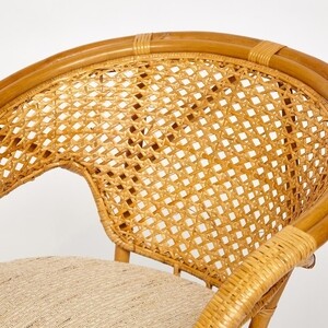 Террасный комплект (стол со стеклом + 2 кресла) TetChair Pelangi ротанг Honey (мед)