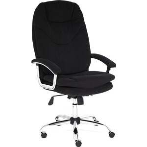 Кресло TetChair Softy Lux флок черный 35 кресло tetchair softy lux флок коричневый 6