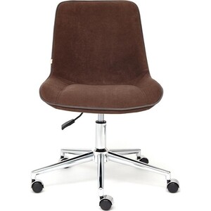 Кресло TetChair Style флок коричневый 6 стул tetchair flair mod 9020 экокожа металл коричневый 1