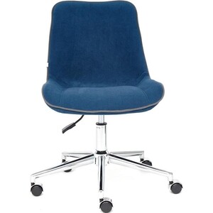 Кресло TetChair Style флок синий 32 компьютерное кресло tetchair кресло сн888 lt 22 флок синий 32