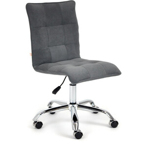Кресло TetChair Zero флок серый 29 компьютерное кресло tetchair кресло trendy 22 флок ткань серый 29 tw 12