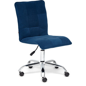 Кресло TetChair Zero флок синий 32 кресло tetchair zero кож зам зеленый 36 001