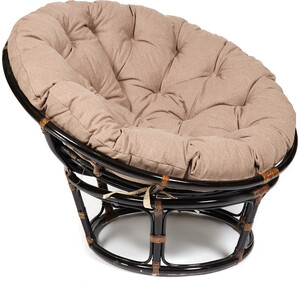 Кресло TetChair Papasan 23/01 W с подушкой Antique brown античный черно-коричневый/экошерсть коричневый 1811-5 кресло tetchair rainbow pink