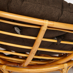 Кресло TetChair Papasan 23/01 W с подушкой Honey мед/ткань коричневый 3М7-147