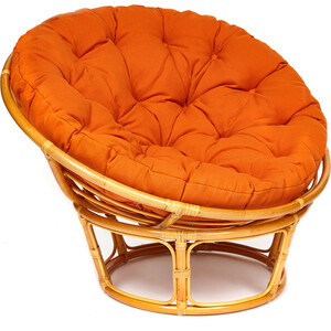 Кресло TetChair Papasan 23/01 W с подушкой Honey мед/ткань оранжевый С23 ткань 1 м п тайный сад гобелен 150 см оранжевый