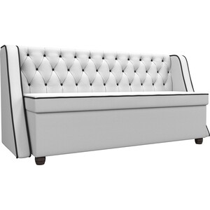 Кухонный прямой диван АртМебель Лофт экокожа белый диван п образный артмебель венеция экокожа белый