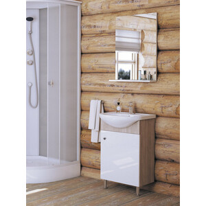 Мебель для ванной Grossman Эко 52х44 белая/коричневая (105206)