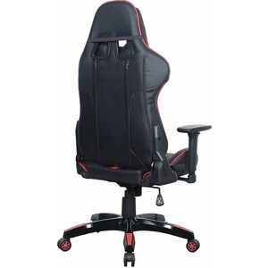 Кресло компьютерное Brabix GT Carbon GM-120 две подушки экокожа черное/красное (531931)