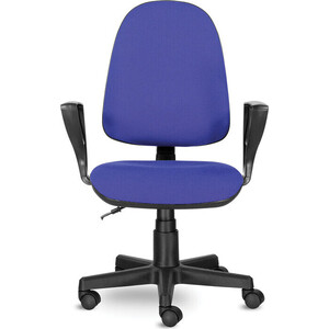 Кресло Brabix Prestige Ergo MG-311 регулируемая эргономичная спинка/ткань черно-синее (531876) кресло офисное brabix heavy duty hd 002 ткань 531830