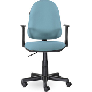 Кресло Brabix Prestige Start MG-312 эргономичная спинка/ткань бирюзовое (531921) кресло офисное brabix heavy duty hd 002 ткань 531830