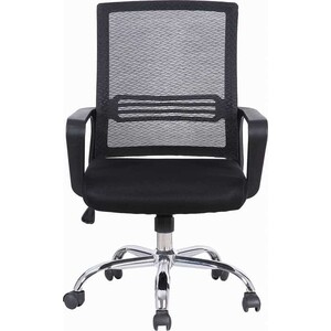 Кресло Brabix Daily MG-317 с подлокотниками/хром черное (531833) кресло brabix nexus er 401 с подголовником черное 531835