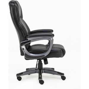 Кресло офисное Brabix Favorite EX-577 пружинный блок рециклированная кожа черное Premium (531934)