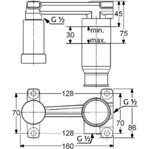 Механизм для смесителя Kludi встраиваемая часть (38242)