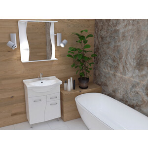Мебель для ванной Stella Polar Волна 65 белая зеркало шкаф style line панда волна 60 с подсветкой белый лс 00000131