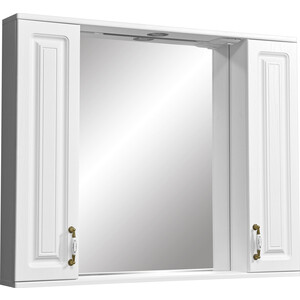 Зеркало-шкаф Stella Polar Кармела 100/С ольха белая (SP-00000187) мебель для ванной stella polar кармела 60 ольха белая