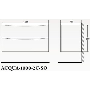 Тумба с раковиной BelBagno Acqua 100 pino scania (ACQUA-1000-2C-SO-PS, BB1000/455-LV-MR-ALR)