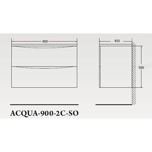 Тумба под раковину BelBagno Acqua 90 bianco lucido (ACQUA-900-2C-SO-BL)