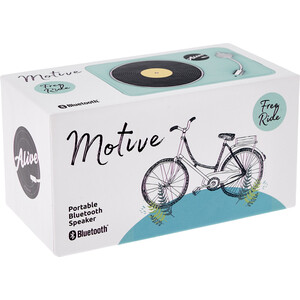 Портативная колонка Alive Audio Motive free ride MTE-01-FR (моно, 3Вт, Bluetooth) бирюзовый