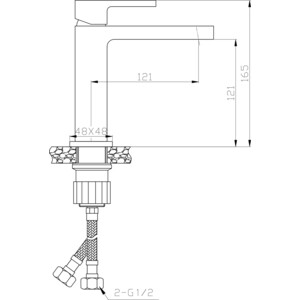 Смеситель для раковины Agger Great хром (A2802111)